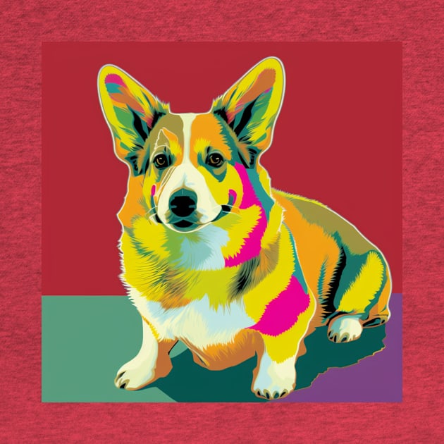 Welsh Corgi Pop Art Style by Star Scrunch